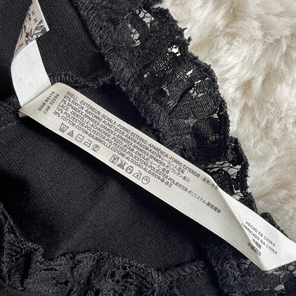 NWOT Free People "Here I go" Black Button Up Floral Cropped Brami Sz Medium - Picture 6 of 7